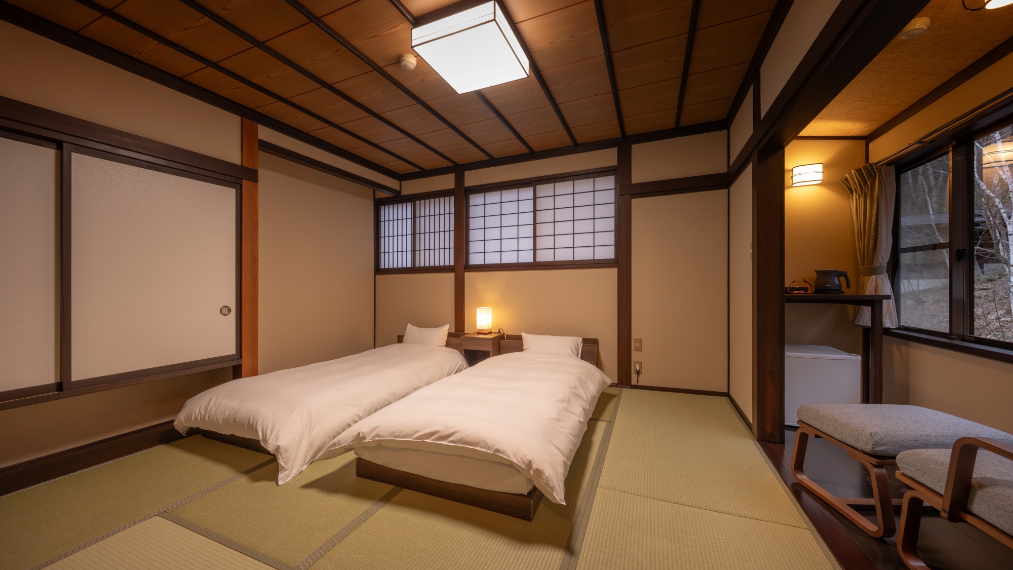 【本館／くつろぎ和モダンツイン＜白樺＞】2026年5月リニューアル！