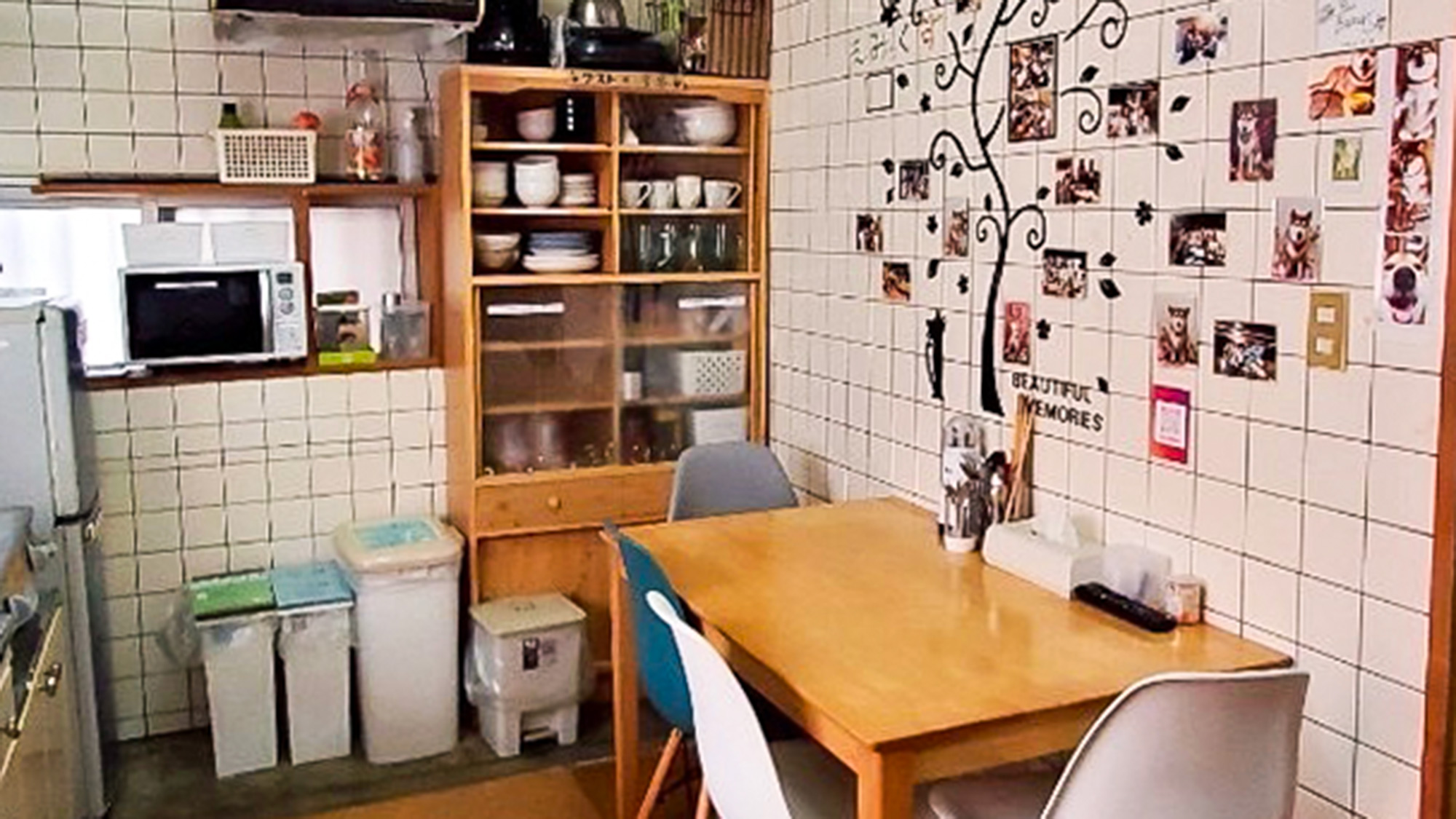 ・【共用キッチン】食器も充実！手軽に自炊