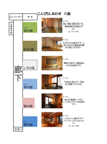 貸切風呂　見取り図