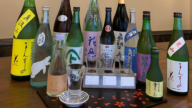 【秋田の地酒】 館主が選んだ３種地酒飲み比べプラン