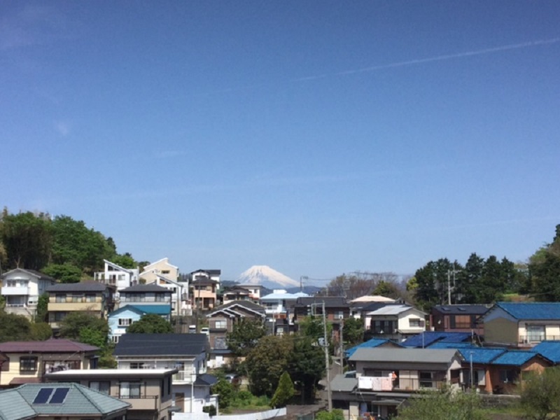伊東からも富士山が見えます。