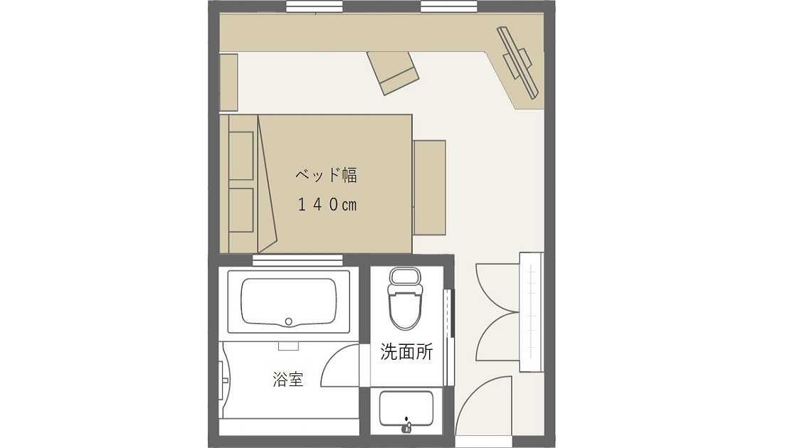 スーペリアシングル　間取り