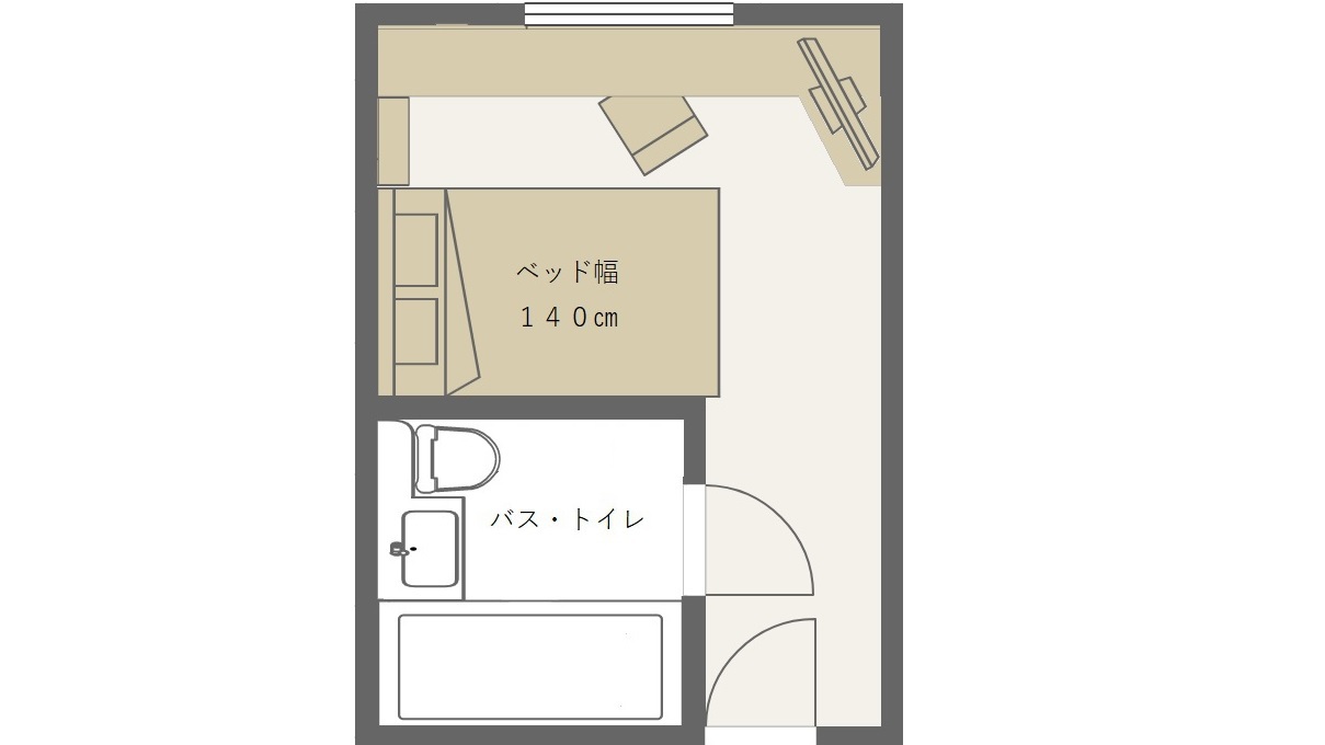 スタンダードシングル　間取り