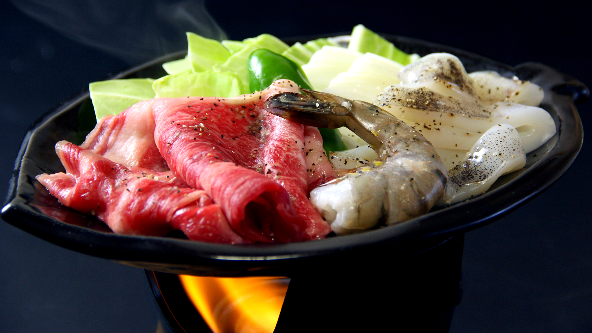 ★海の幸コースｰ鉄板焼き★