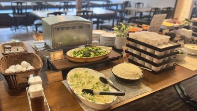 朝食会場