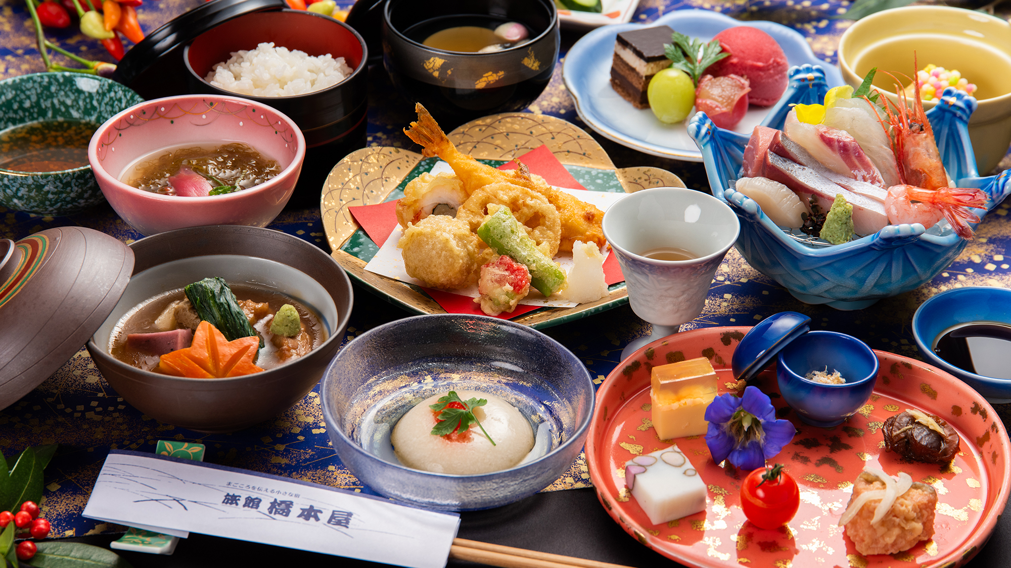 *【夕食（加賀会席）】四季折々の素材を活かした加賀会席で、贅沢なひとときをお過ごしください