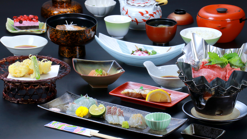 ＜夕食のみ＞長尾屋のスタンダード・海鮮会席☆早朝出発や朝ごはん無でお得なお泊まり♪