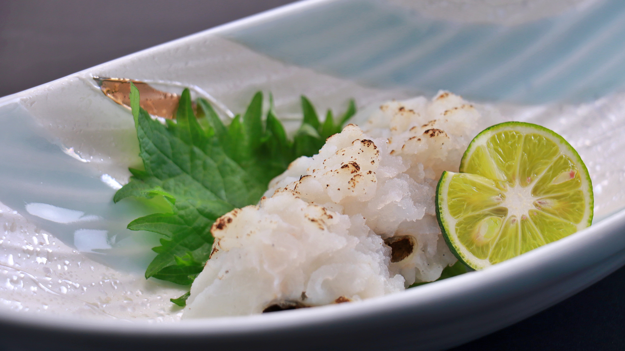 【鱧会席】鱧の炙り