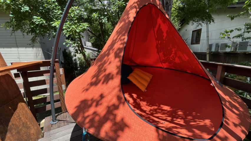 ハンモックテントで一息つきませんか？