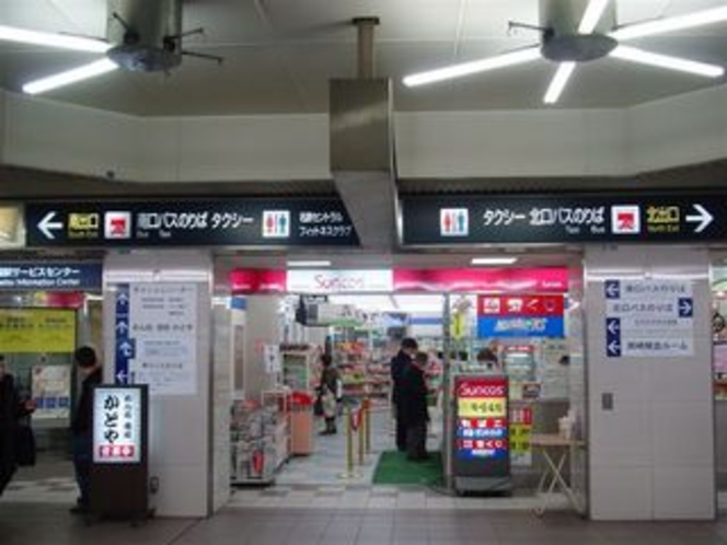 駅改札看板