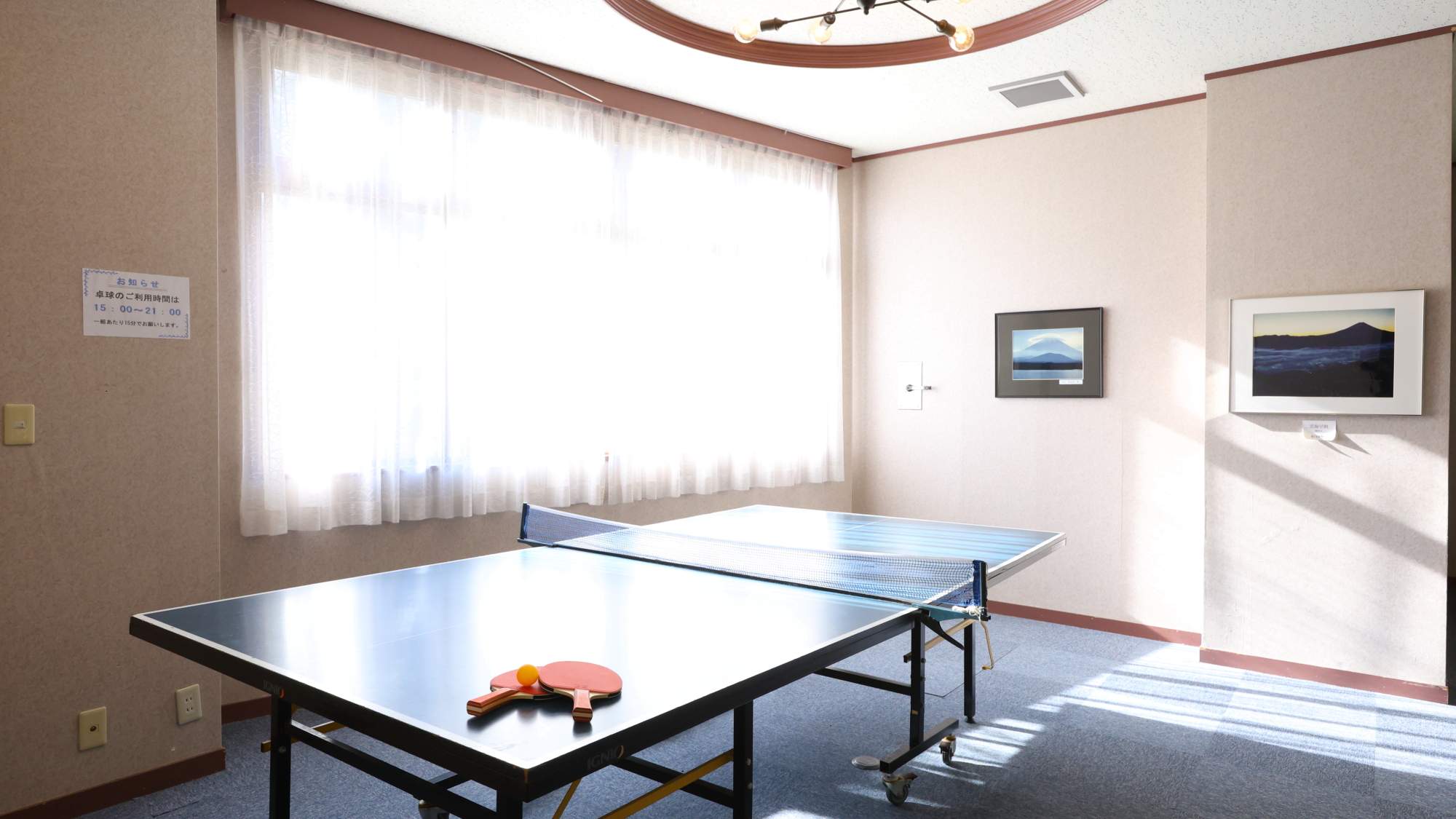 【卓球台】家族や仲間と、気軽に楽しめる卓球コーナー