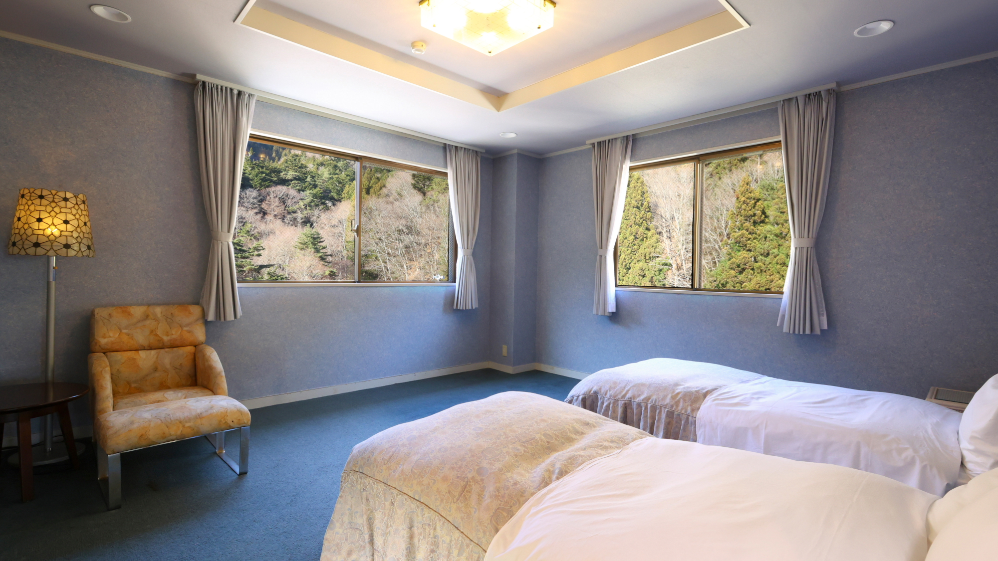 【特別和洋室A】35平米　広々とした和室＋ツインベッドルーム