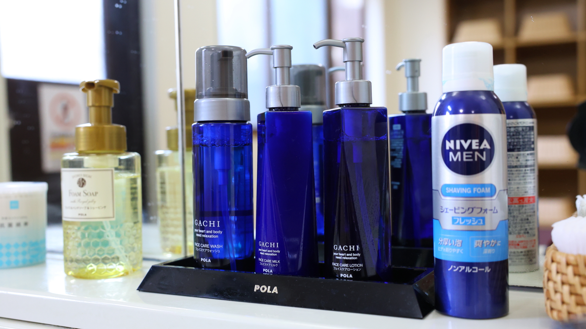男性用アメニティも取り揃えております。