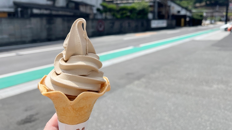 *【周辺観光】マルキン醤油記念館：しょうゆソフトクリーム