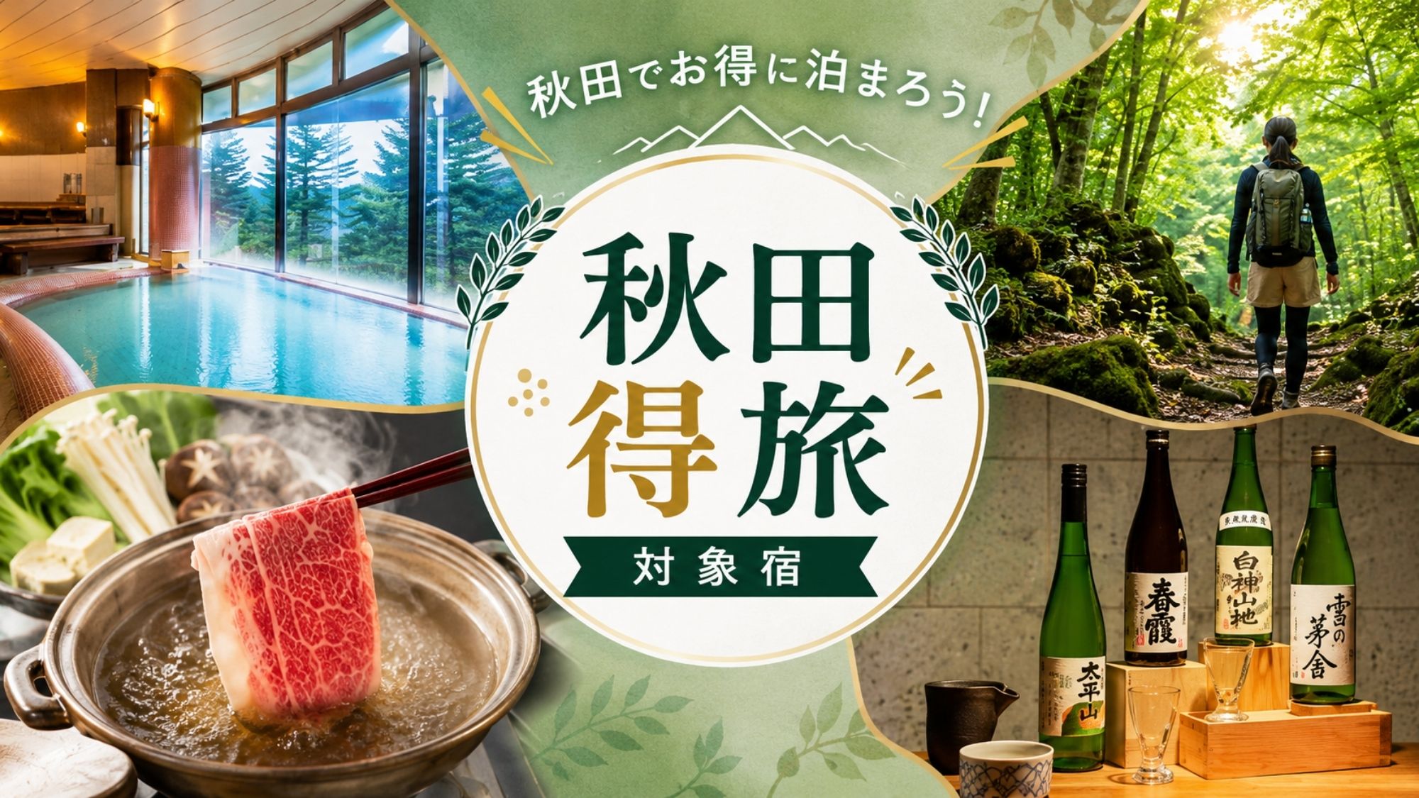 【秋田得旅】★クーポン対象宿★