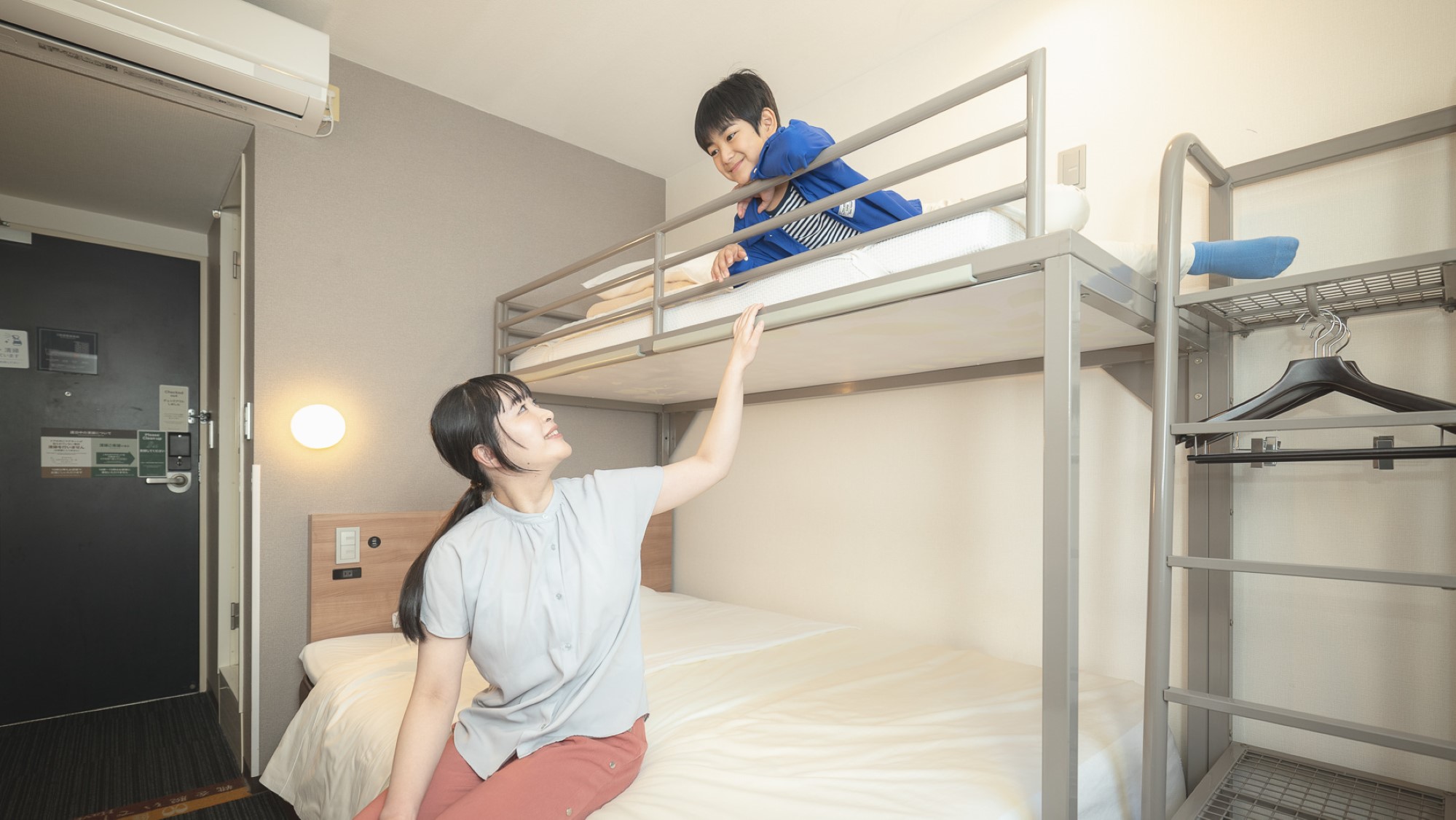 ホテルでは珍しい二段ベッドで良い思い出を※使用感イメージ