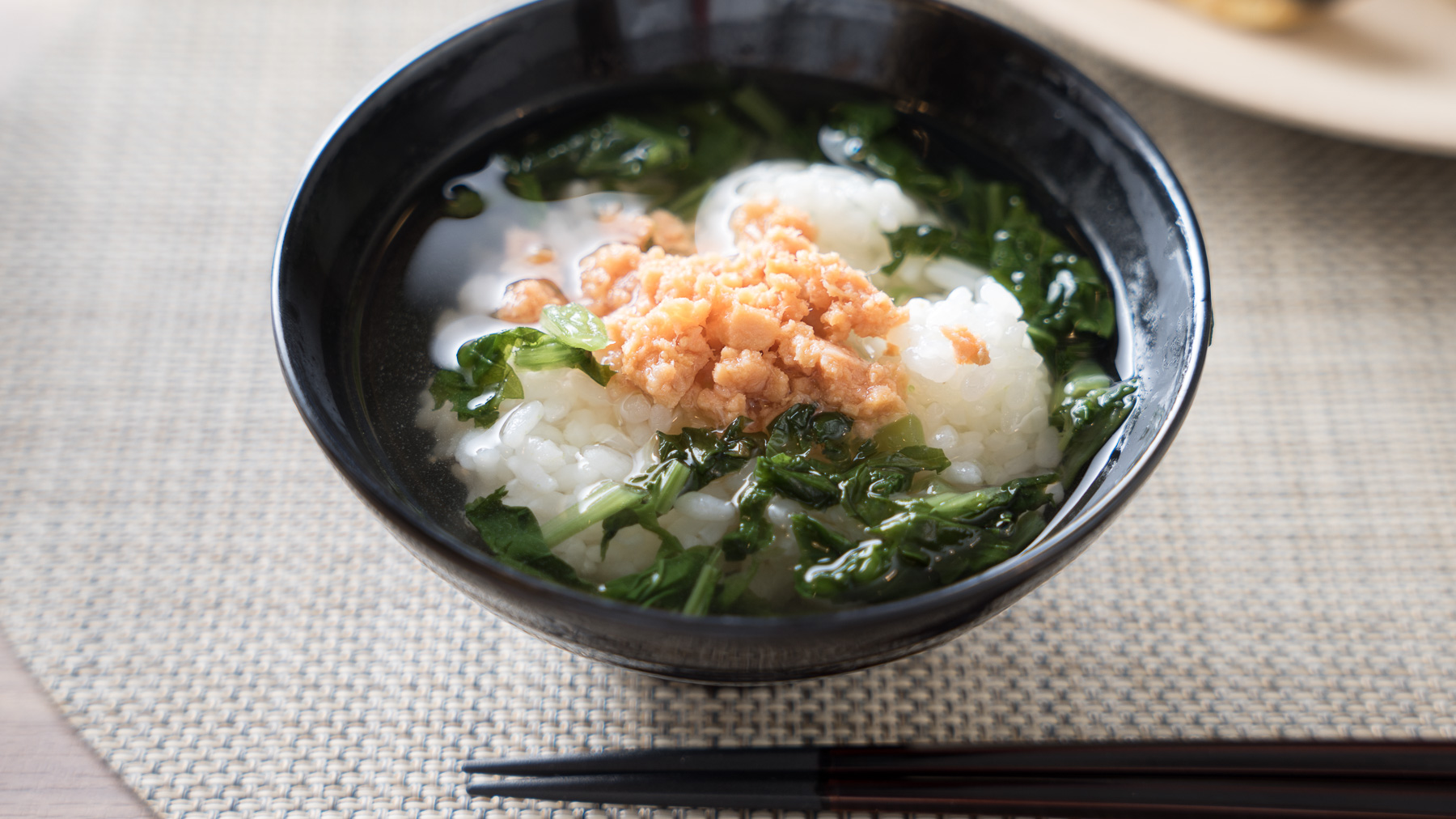 【だし茶漬け】やさしい朝ごはんをどうぞ