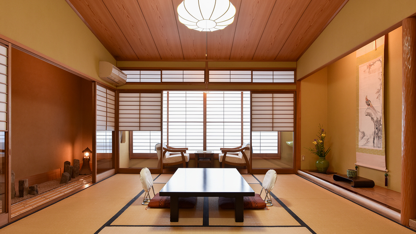 *【客室一例】ちどり(和室10畳)。昭和建築の"粋"を集めたお部屋です。