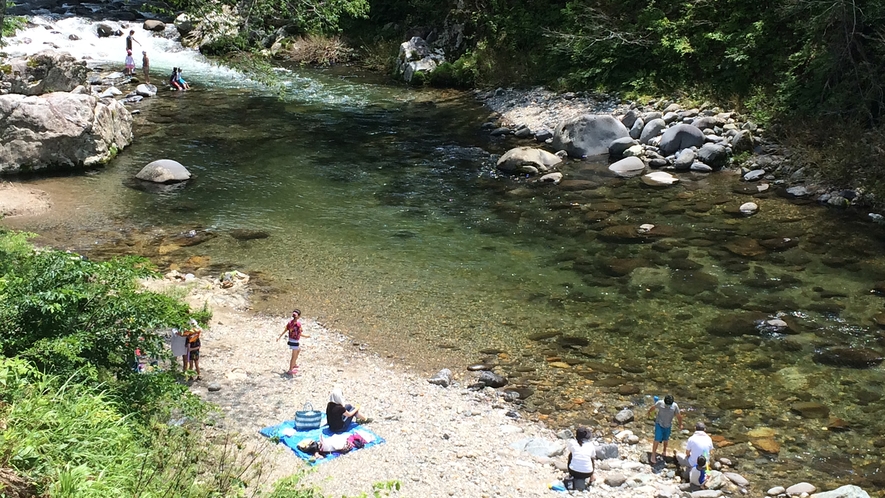 【清流庄川】日本でいちばん綺麗な川に選ばれた『庄川』大人も楽しめるおすすめスポット☆ホテルから約5分