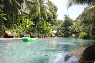 ミネラルウォーターのプール