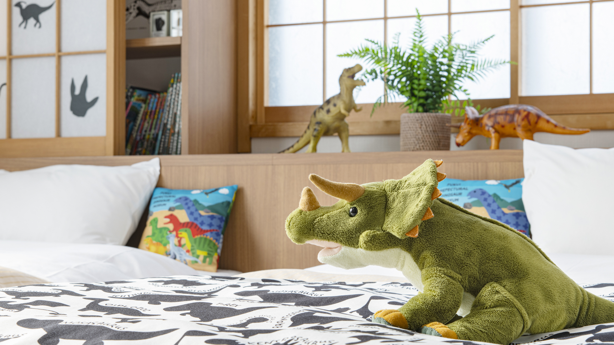 *【恐竜ルーム和洋室】可愛い恐竜たちが、旅の思い出を彩ります