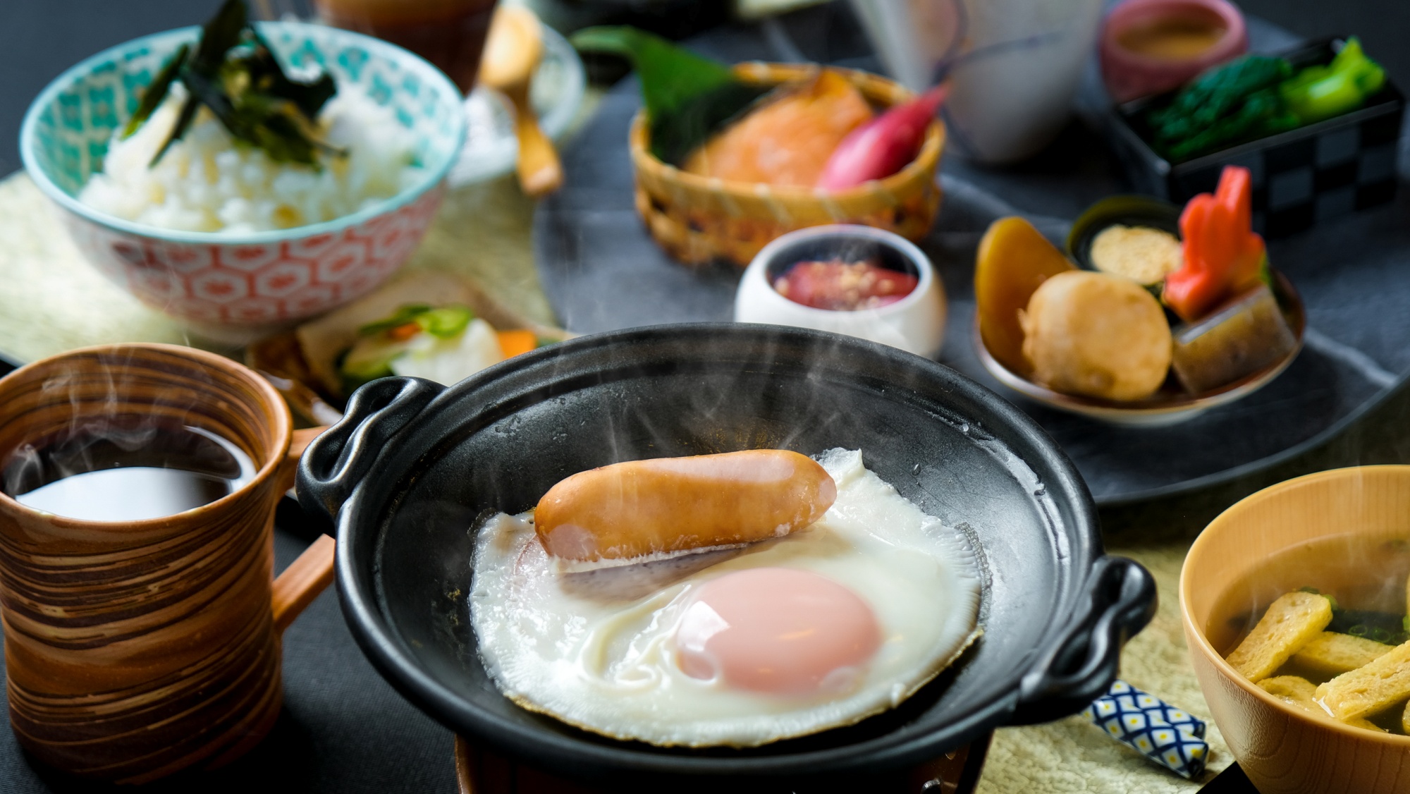 *【朝食一例】お献立は日替わりなので毎日食べても飽きない手作り朝食