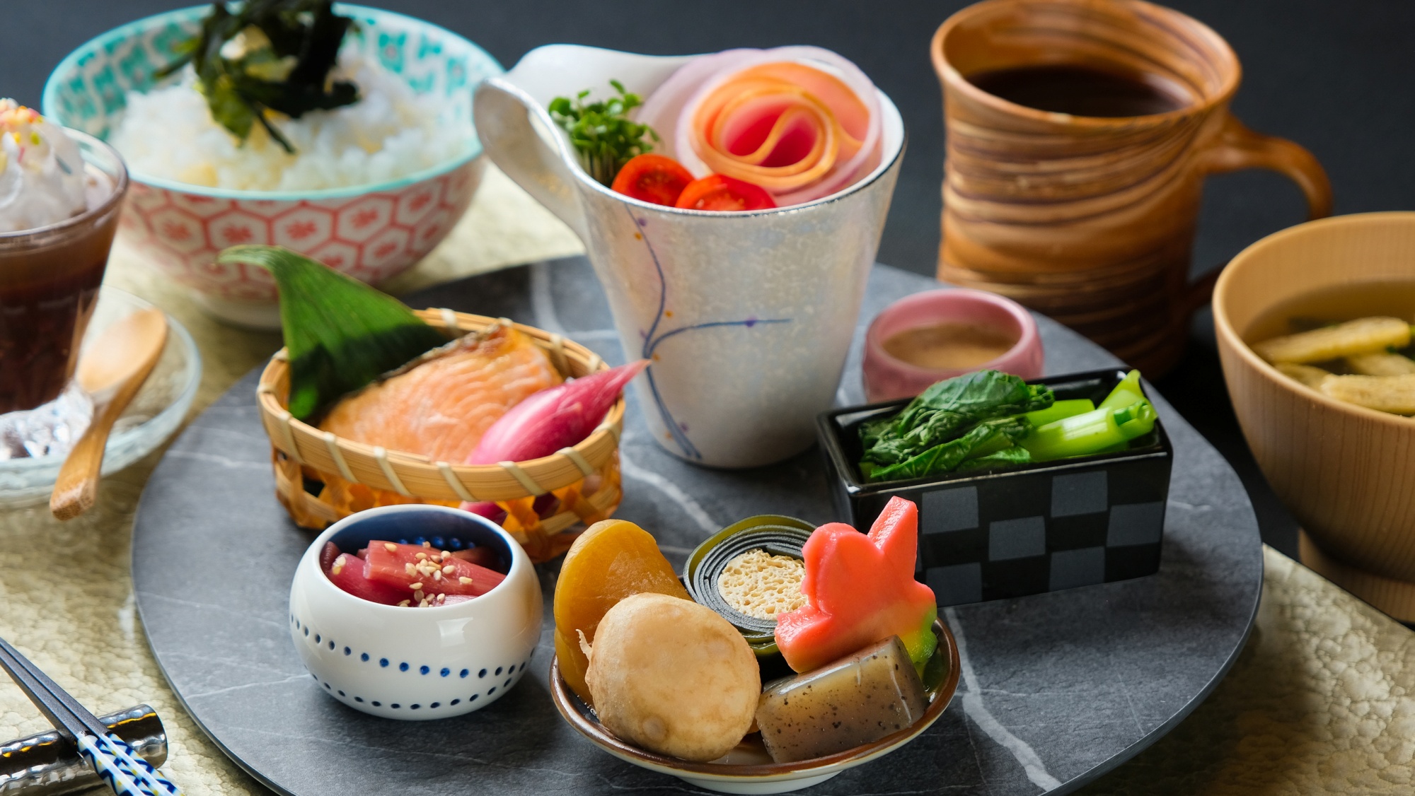 *【朝食一例】お献立は日替わりなので毎日食べても飽きない手作り朝食