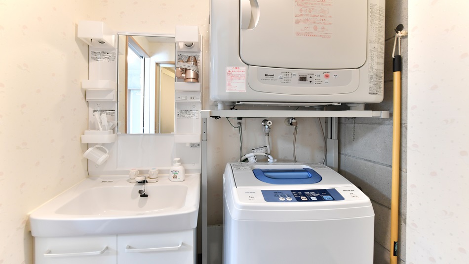 【室内設備】洗面台/洗濯機/ガス乾燥機