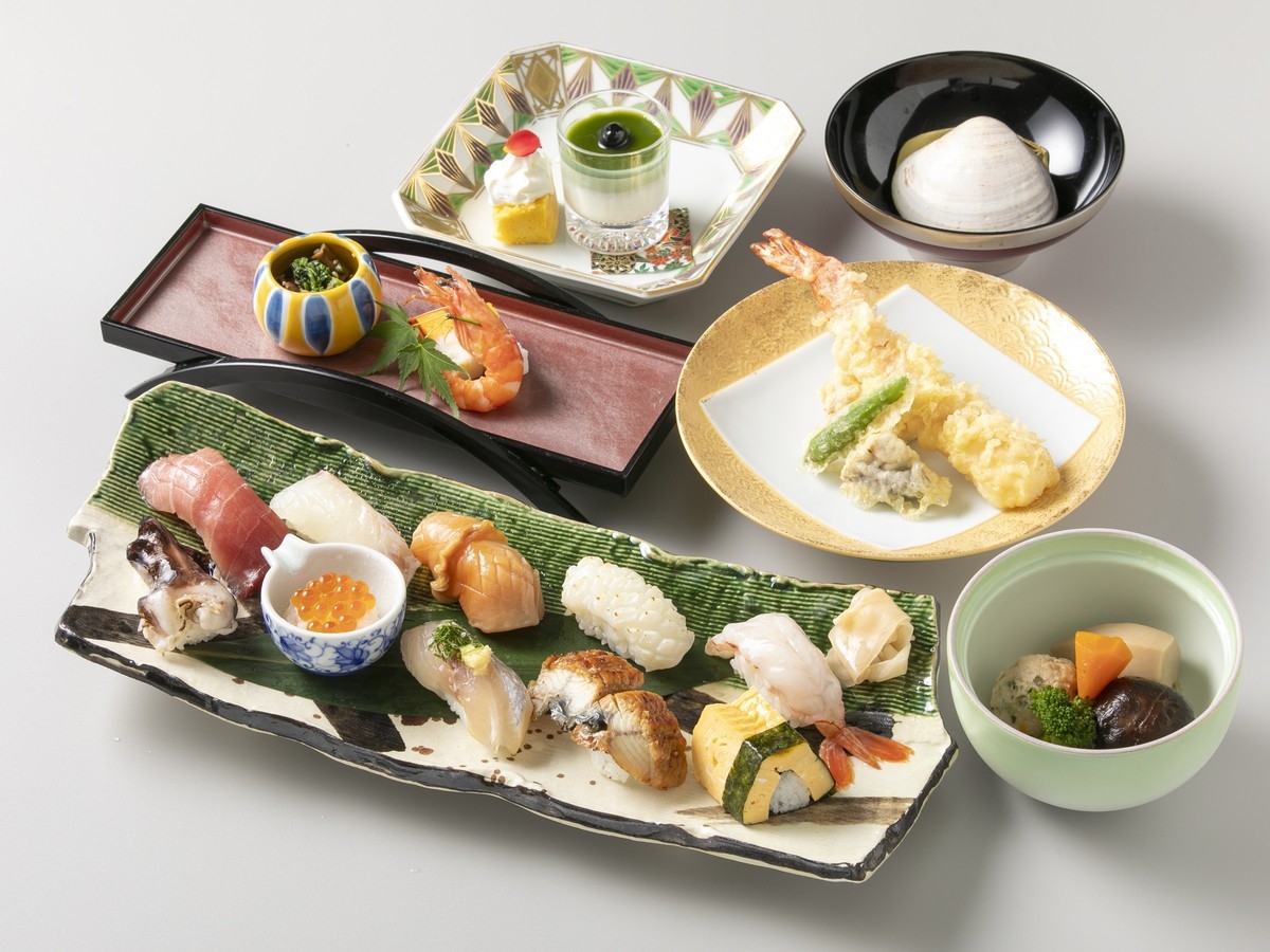 【2食付】◆日本料理「有栖川」寿司コース◆旬香る和の彩りと、握り寿司の上質な味わいを堪能