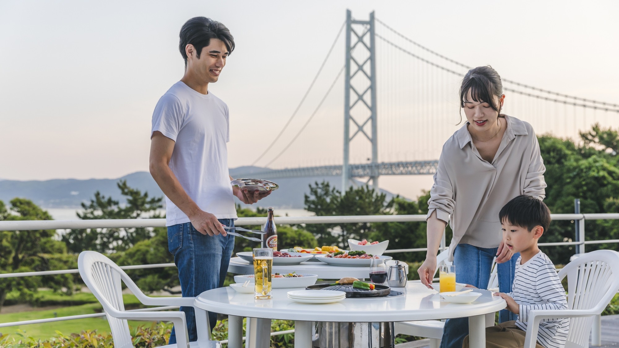 【２食付】◆「ガーデンテラス」バーベキュー◆お肉も野菜も大満喫！海風感じる♪夜のテラスで手ぶらBBQ