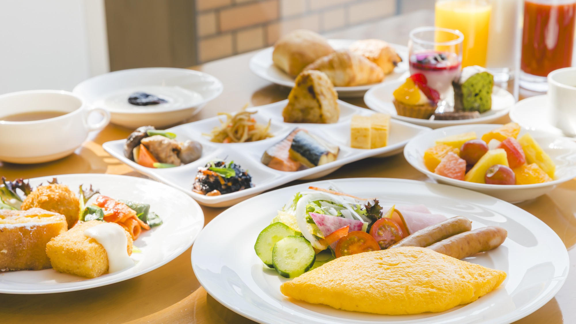 ■本館1階ーテラスレストラン「サントロペ」-■朝食バイキング