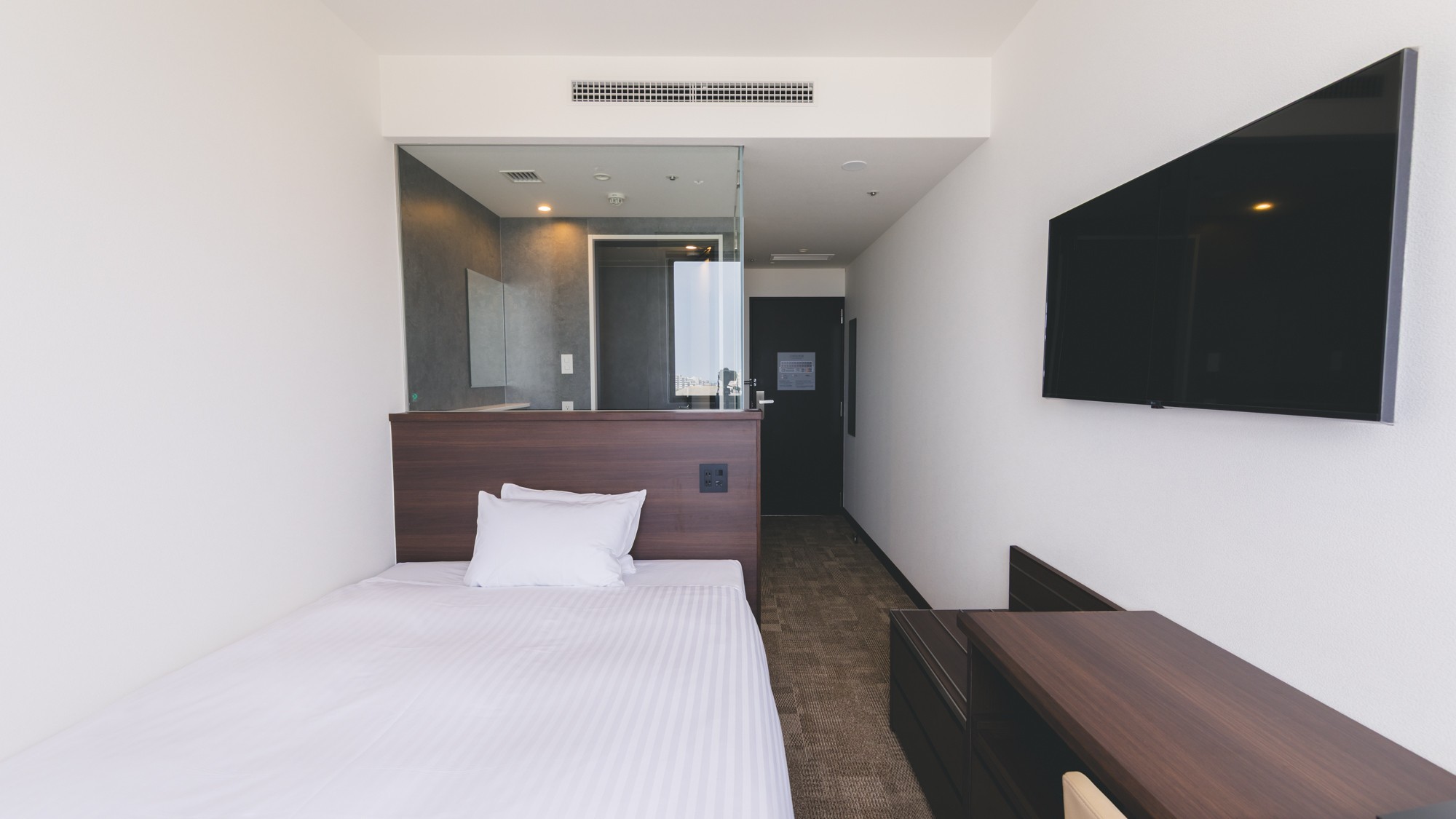 ■新館SPAタワー-【眺望なし】シングルルーム※シャワーブースのみ-■17㎡