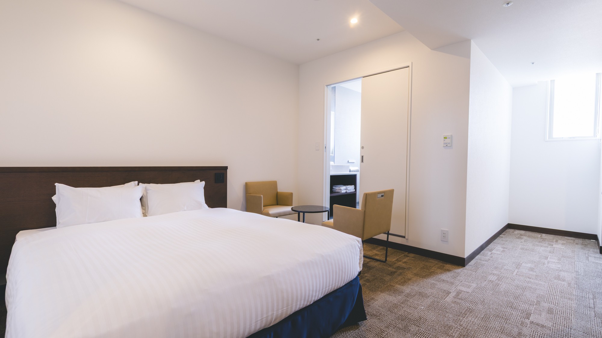 ■新館SPAタワー-【眺望なし】ダブルルーム※シャワーブースのみ-■22㎡