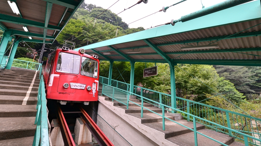 *途中、「大山寺」という駅があります。
