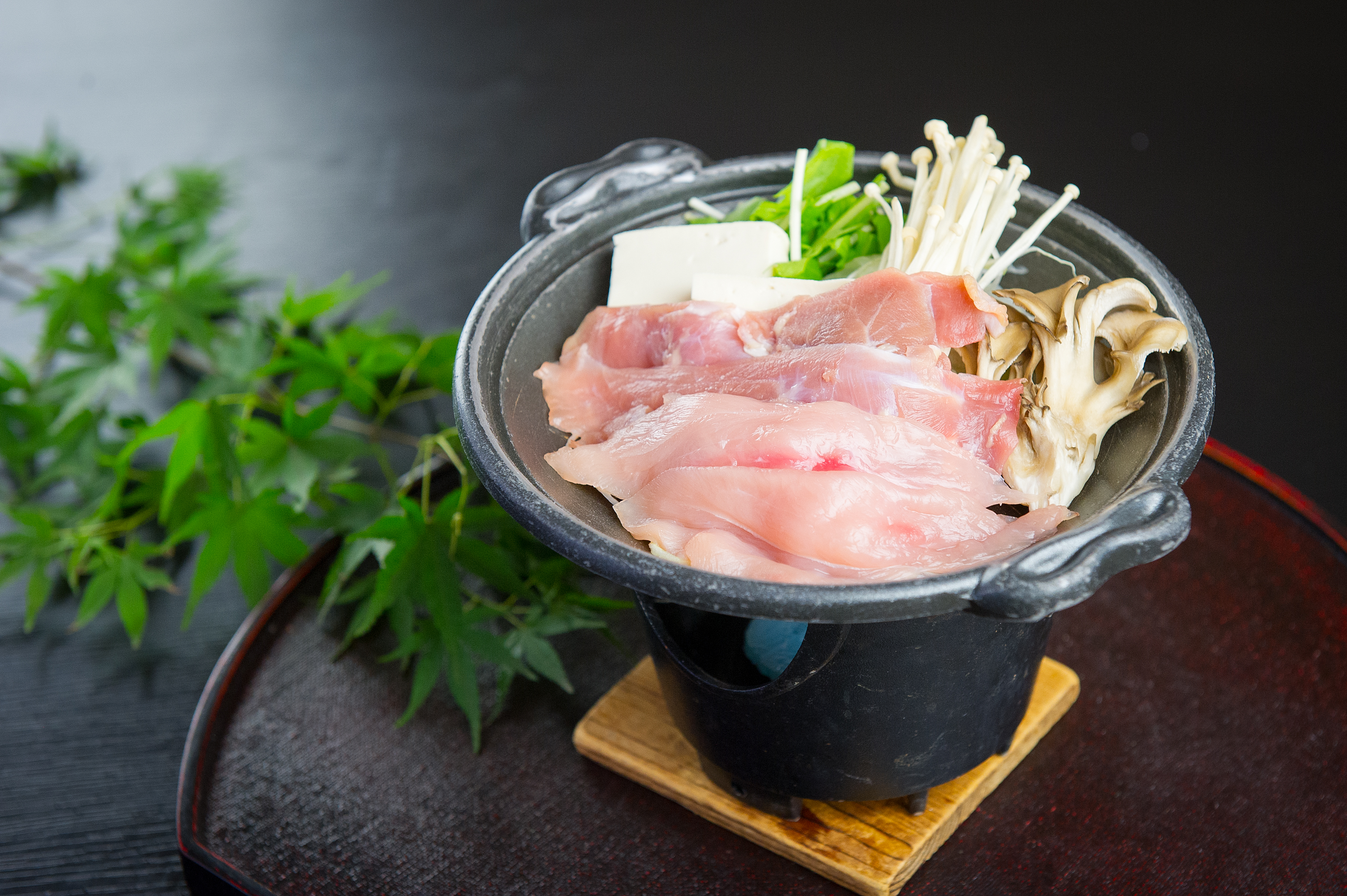 軍鶏すき陶板