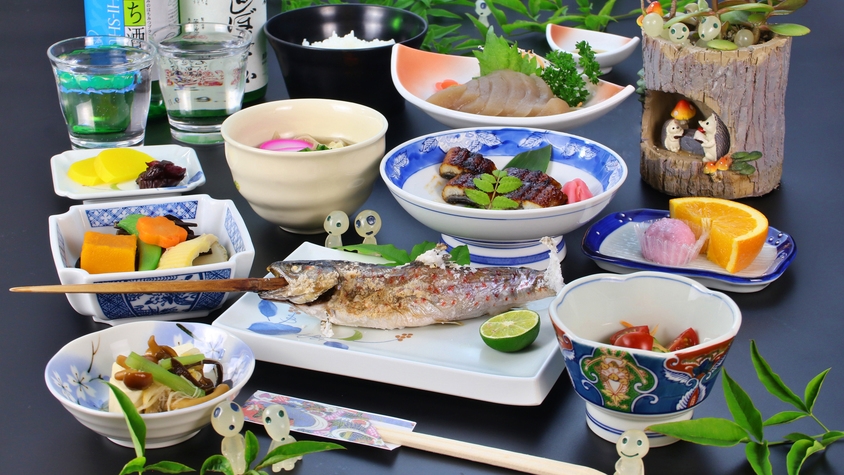 【里山料理プラン】秘境育ちの素朴な郷土を味わう‥★朝・夕ごはん付【♯徳島あるでないで】