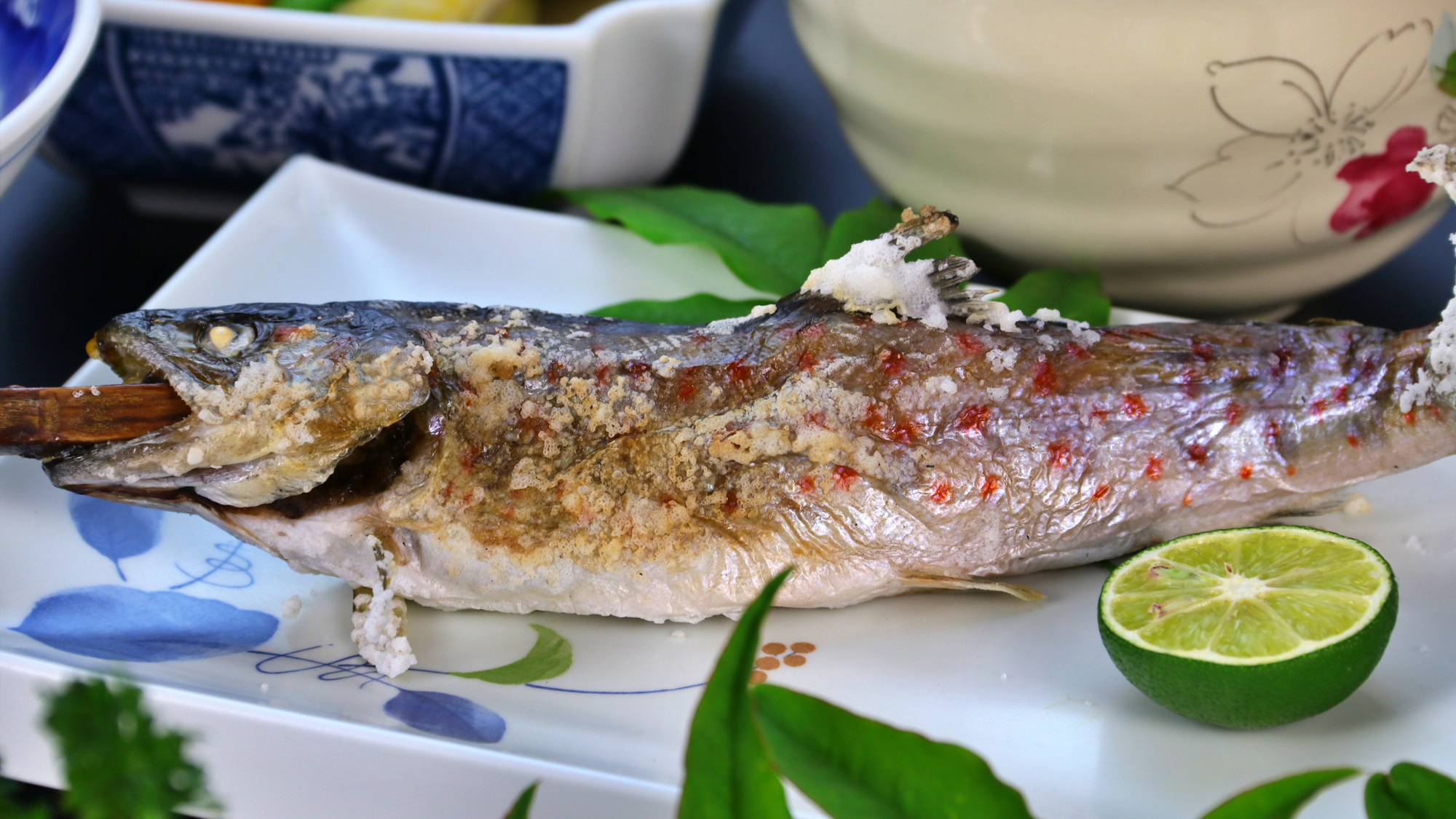 【お食事（グレードアップ）】単品_あめごの塩焼き