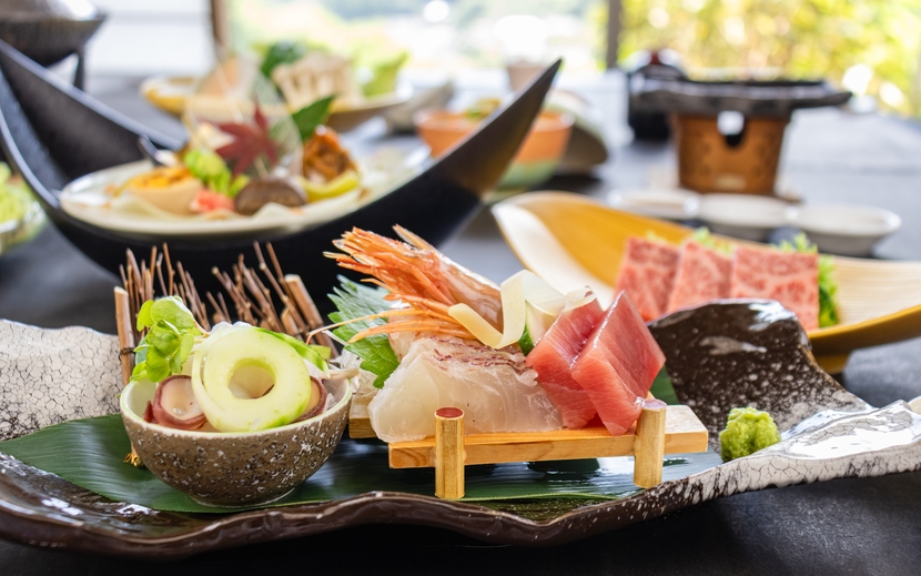 【夕のみ】１泊夕食付プラン　朝活派にも朝寝坊派にも　ご夕食は創作和会席満喫！朝食なしで早出朝寝坊OK