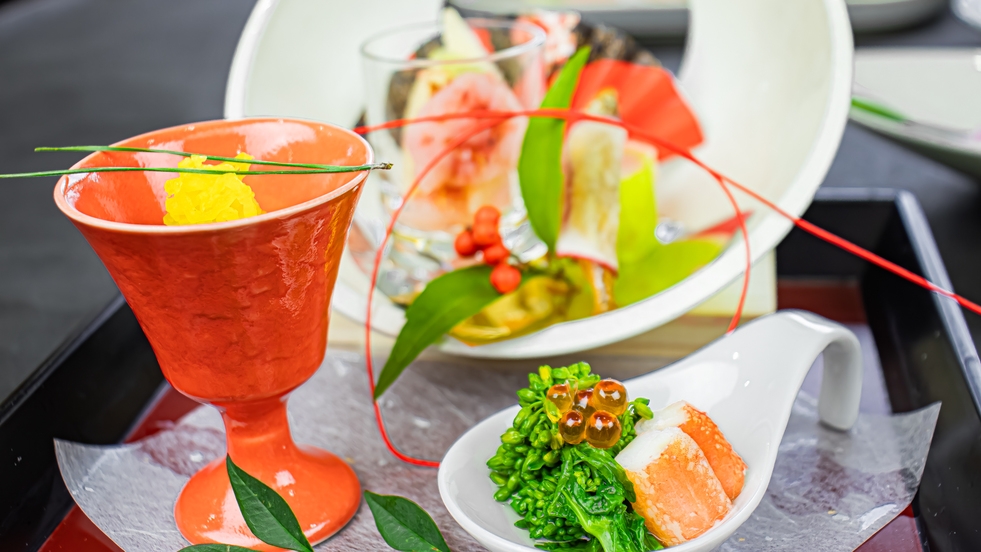 【春SALE】【基本プラン】A5ランク国産牛と色彩豊かな自慢の料理、心温まるおもてなしを♪