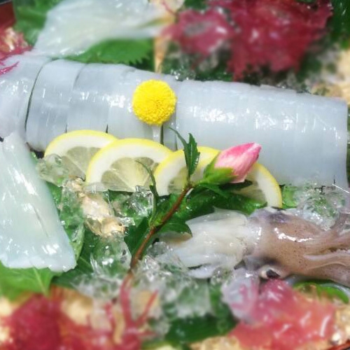 現金特価　鮮度抜群！船上活〆イカ姿盛旬香会席！但馬牛ロールステーキ！12品以上豪華和朝食・鮑陶板焼