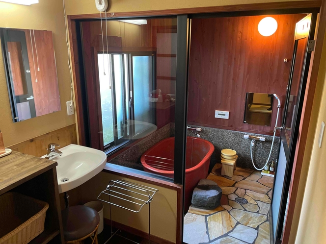 山側お部屋専用風呂　赤島洗面所（1階）