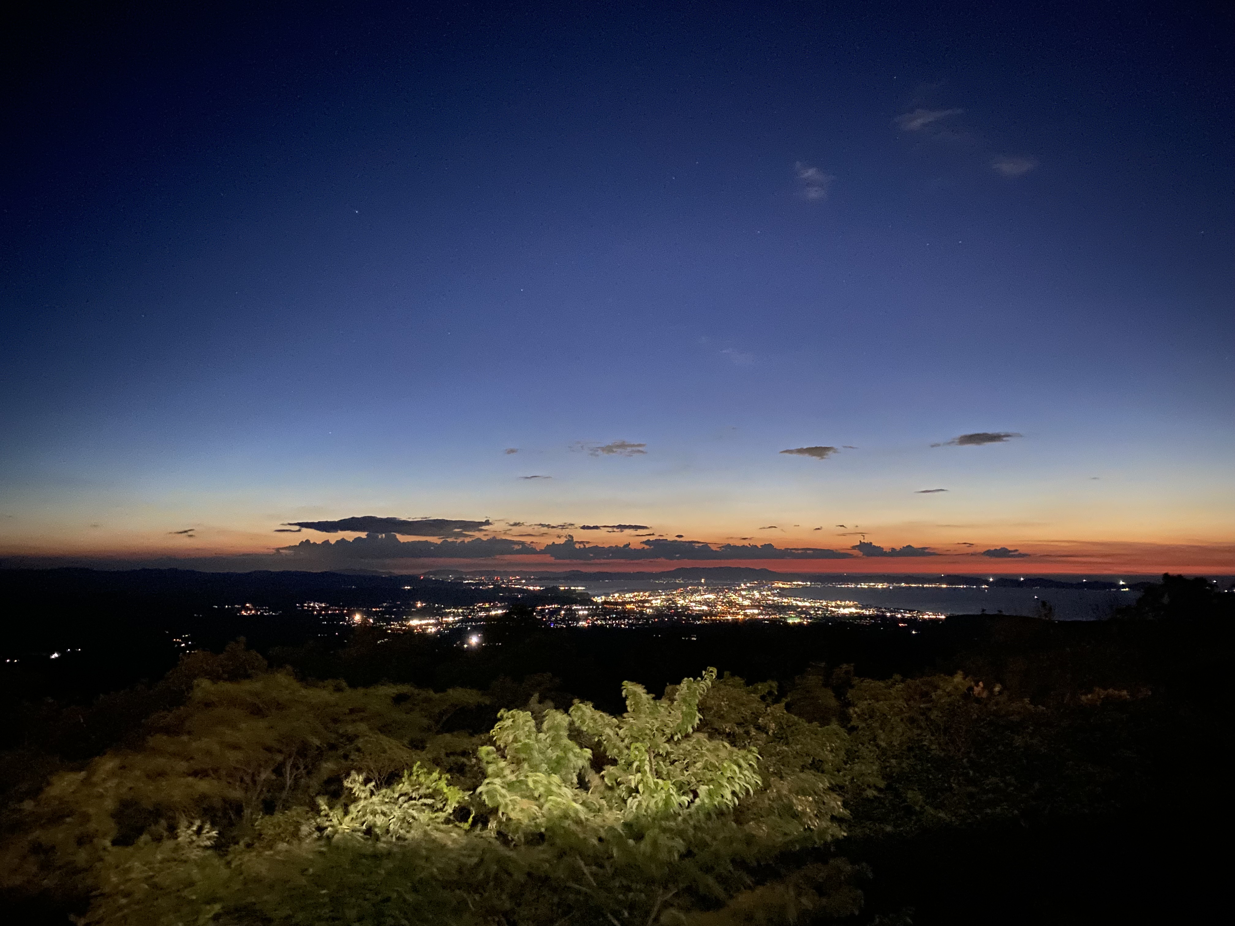 ディナー時の夜景