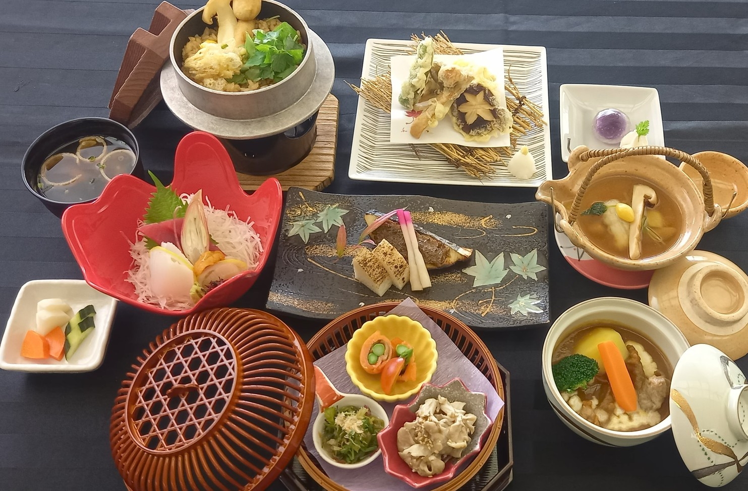 【露天風呂付離れ宿　秋の季節会席プラン】