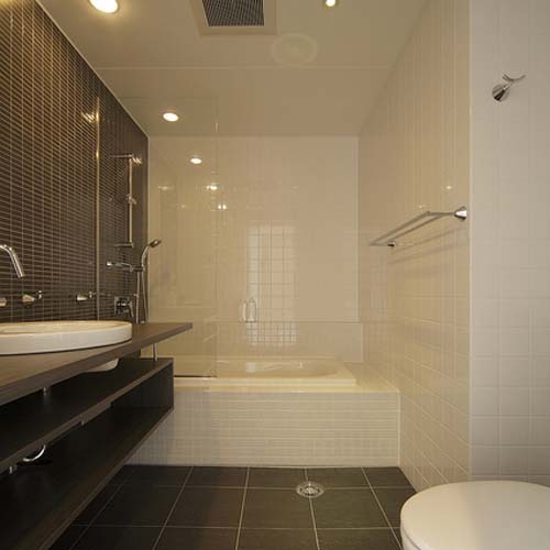 Spacious bathroom