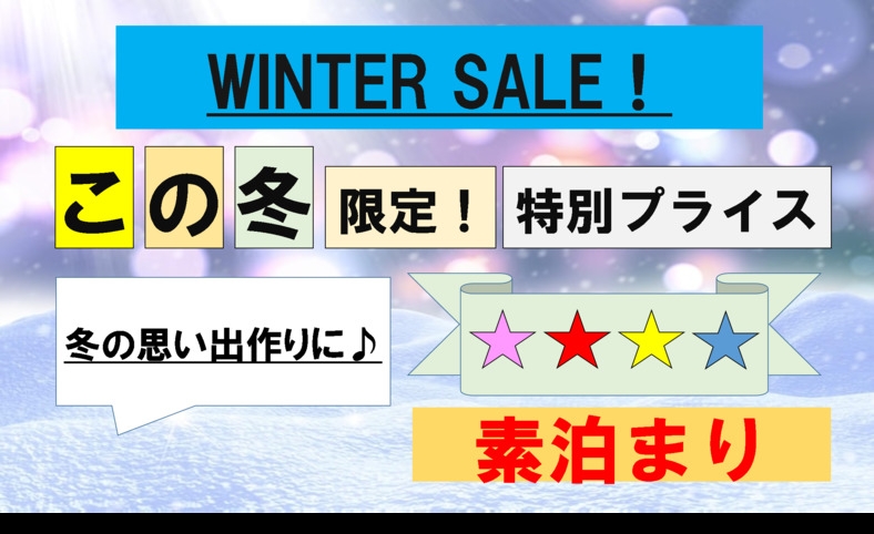 ■【期間限定】【素泊まり】WINTER SALE！この冬限定の特別プライス♪〜冬の金沢を満喫〜