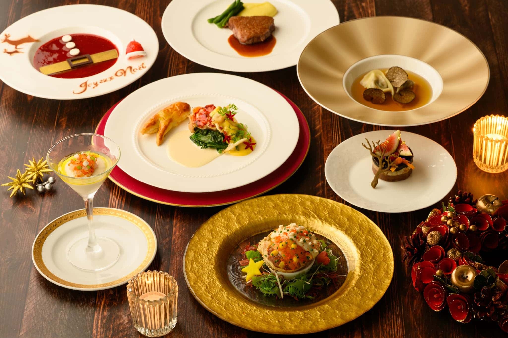 【2食付】2日間限定！贅沢フルコースXmasディナー付き