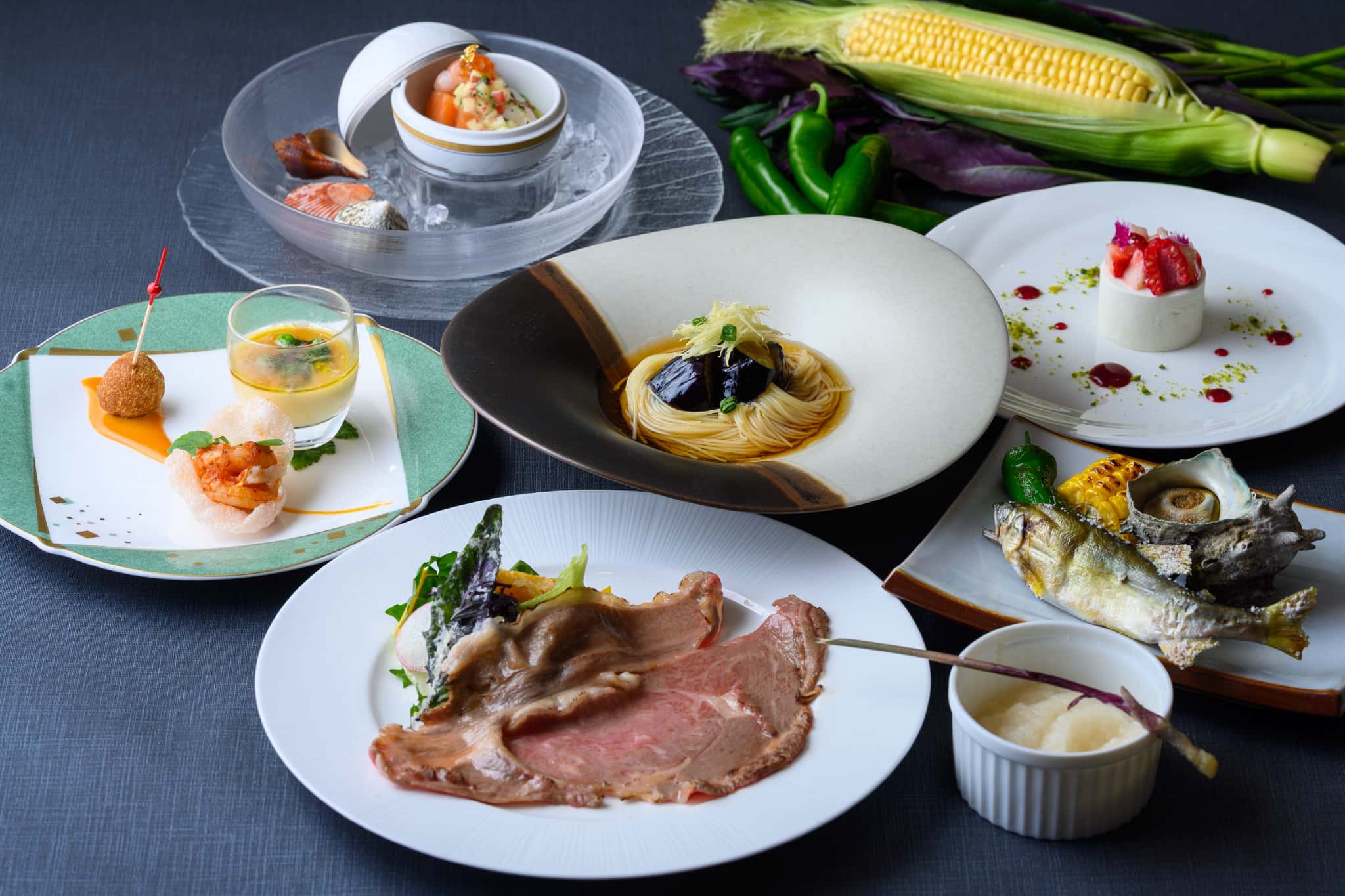 【2食付】お箸で食べる！和の食材で彩る心満たされる洋コース付