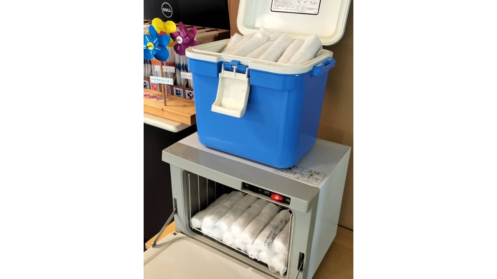 選べる冷・熱おしぼりサービス