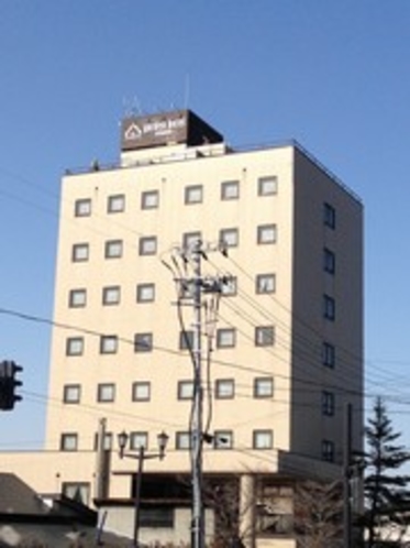 ホテル外観です。喜多方市内で一番高いビル。