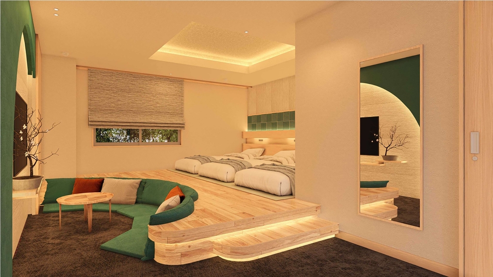 新客室【JAPANESE SUITE 500】1泊2食｜夕食3千円分と大満足の朝食バイキング付！